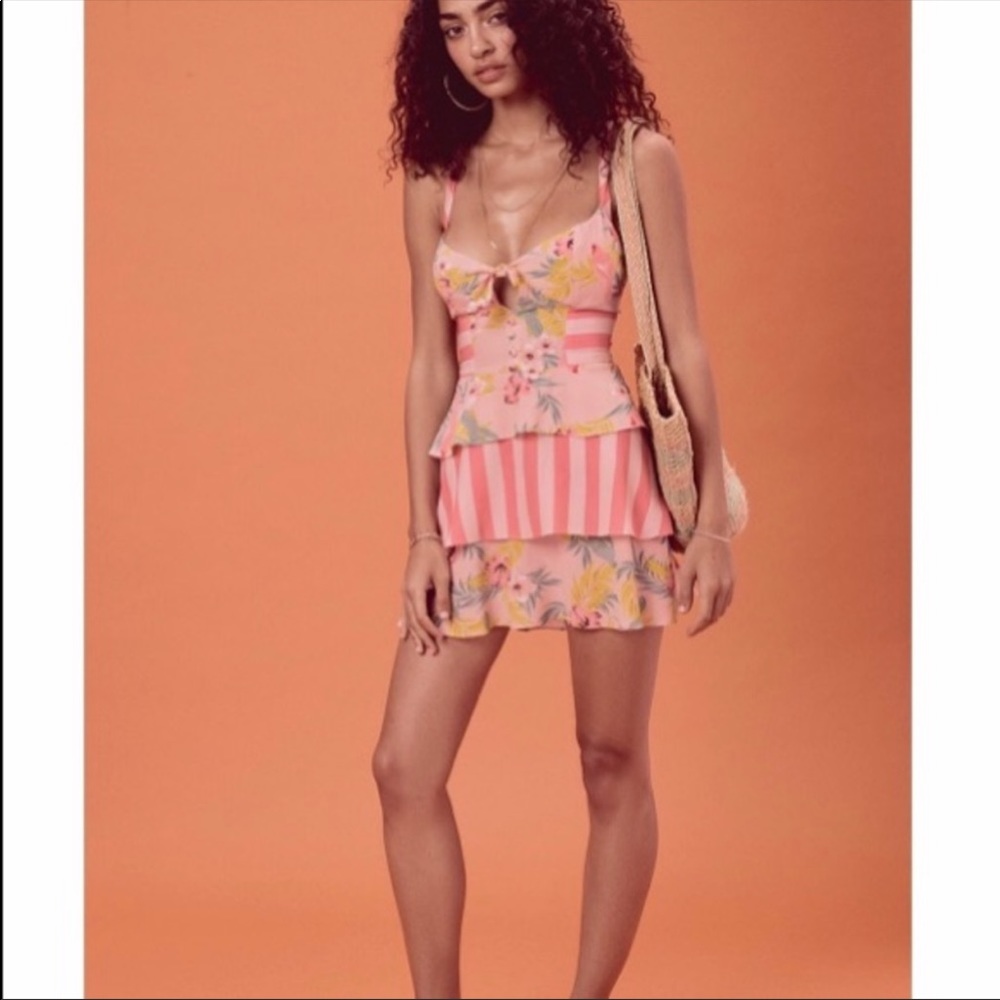 For Love and Lemons Pink Antigua Dress - Picture 6 of 6